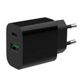 Karikues Universal me 2 porta USB Gembird 20W Tipi C, i Zi