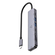 Докинг станица SBOX 7 во 1 Тип C HDMI, USB-C/1xUSB 3.0/1xUSB 2.0/Читач на картички