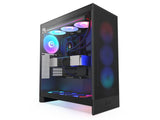 ATX Midi Tower куќиште NZXT H7 Flow (2024) RGB црно со USB 3.2, тип-C, 1x 360mm (F360 RGB)