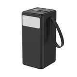 Моќна батерија Platinet 60000mAh 65W QC3.0 со LED фенерче црно