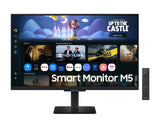 Монитор 27" Samsung LS27FM500EUXDU SMART M50 M5 FHD,HDMIx2,USBx2,WiFi,BT,Tizen, звучници, далечинско управување