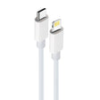 Кабел USB тип-C до Lightning 2м Maxlife MXUC-05 PD20W бел