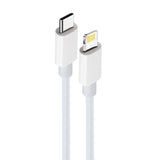Кабел USB тип-C до Lightning 2м Maxlife MXUC-05 PD20W бел