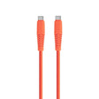 Кабел USB 2.0 Тип-C до Тип-C 1.5m Setty PD20W Портокалова