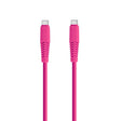 Кабел USB 2.0 Тип-C до Тип-C 1.5m Setty PD20W Розов