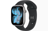 Apple Watch Series 11 GPS 46mm вселенско сиво алуминиумско куќиште со црна спортска лента M/L