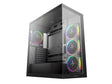 ATX Midi Tower куќиште Deepcool CG580 4F V2 со црно панорамско стакло и USB 3.0 x2, 4x120mm ARGB вентилатори