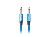 Аудио кабел 3,5мм 1м Lanberg Premium Blue