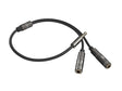 Кабел стерео приклучок 3,5mm 4pin кон двојни стерео приклучоци 3,5mm 0,2m аудио PS4 црна Thul 200 Genesis