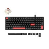 Tastierë Keychron Lemokey X5 96% QMK Mekanike me tela Brown Switch - e zezë