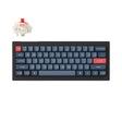 Тастатура Keychron V4 Max 60% безжично заменливо RGB позадинско осветлување Gateron Jupiter црвен прекинувач - црна