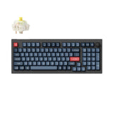 Тастатура Keychron V5 Max 96% безжично заменливо RGB позадинско осветлување Gateron Jupiter Banana Switch - црна