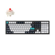 Безжична тастатура Keychron Q6 Max FF со целосна големина, заменлива RGB Gateron Jupiter црвена префрлувачка тастатура - црна