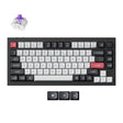 Тастатура Keychron Q1 HE 75% QMK Безжична заменлива Gateron магнетна маглина прекинувач - црна