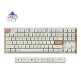 Тастатура Keychron K8 HE 80% Специјално издание Безжичен магнетен прекинувач Gateron Nebula - Бело дрво