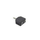 Аудио адаптер Sbox 3.5 mm машки кон 2 x 3.5 mm женски