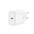 USB универзален полнач за напојување XO CE32 20W тип-C со USB-C кабел, бел