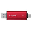Надворешен SSD Kingston Dual Portable 1TB USB 3.2 Gen 2 и Type-C 1050MB/s Црвен