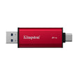 Надворешен SSD Kingston Dual Portable 2TB USB 3.2 Gen 2 и Type-C 1050MB/s Црвен