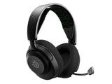 Слушалки SteelSeries Arctis Nova 5X Безжични слушалки за игри со поништување на бучава RGB USB-C ClearCast микрофон во црна боја
