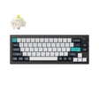 Тастатура Keychron Q2 Max 65% безжично заменливо RGB позадинско осветлување Gateron Jupiter Banana Switch - црна