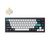 Тастатура Keychron Q2 Max 65% безжично заменливо RGB позадинско осветлување Gateron Jupiter Banana Switch - црна