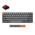 Тастатура Keychron K9 Max 60% QMK Безжична тенка заменлива млечна POM црвена префрлувачка тастатура