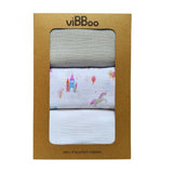 viBBoo Set of 3 Muslin Unicorn