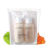 Комплет за патување за тело со вкус на лосос и овошна центела HEVEBLUE, 2 парчиња