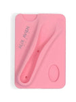 Alix Avien Pink Lipstick Compartment Silicone Phone Card Holder – Silky Care Lipgloss Silicon Case Pink