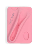 Alix Avien Pink Lipstick Compartment Silicone Phone Card Holder – Silky Care Lipgloss Silicon Case Pink