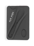 Alix Avien Black Lipstick Compartment Silicone Phone Card Holder – Silky Care Lipgloss Silicon Case Black