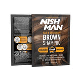Nishman Brown Shampoo Sachets 25 ml(10pcs In Box)