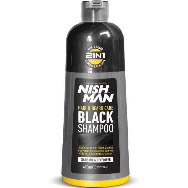 Nishman Hair&Beard Black Shampoo New 400 ml