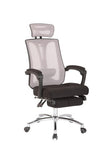 Office chair RELAX with footrest mesh ( BLACK & WHITE )