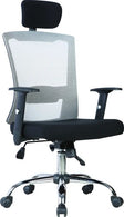 Office chair CONFERENCE with headrest ( BLACK & WHITE)