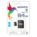 ADATA 64GB microSDHC Класа 10 со адаптер UHS-I 