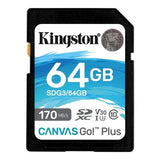 Kingston 64GB SDXC Canvas Go Plus 170MB/s Read UHS-I 