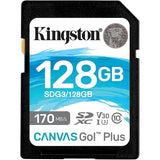 Kingston 128GB SDXC Canvas Go Plus 170MB/s Read UHS-I 