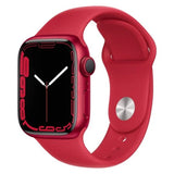 Apple Watch S7 GPS 41mm Red Aluminium Case with Red Sport Band - Regular