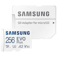 SAMSUNG 256GB EVO MicroSD+ адаптер 