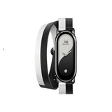 Xiaomi Smart Band 8 со двоен ремен - црно-бел 