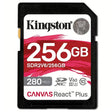 Kingston 256GB Canvas React Plus SDXC UHS-II 280R/100W U3 V60 за Full HD/4K 