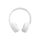 JBL T670NC безжични On-Ear слушалки со активно поништување шум бели