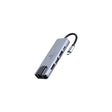Gembird USB Type-C 5-во-1 мултипортен адаптер (центар + HDMI + PD + LAN) 