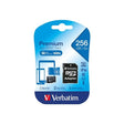 VERBATIM MICRO SDXC 256GB PREMIUN INC. АДАПТЕР КЛАСА 10