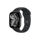 Apple Watch S11 GPS 46mm џет-црна алуминиумска футрола со црна спортска лента - M/Lmeux4rk/a 