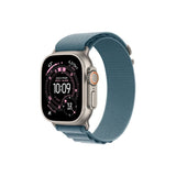 Apple Watch Ultra 3 Cellular 49mm Natural Titanium Case with Light Blue Alpine Loop - Mediummewm4se/a