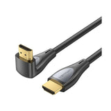VENTION HDMI-A машки на машки 4K HD десен аголен кабел 90 степени 3M црн