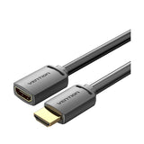 VENTION HDMI-A машки на HDMI-A женски 4K HD кабел PVC тип 2M црн